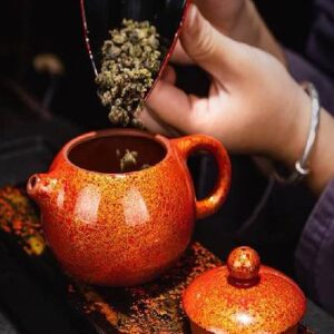 High-End Handmade Lacquerware Xishi Purple Sand Teapot